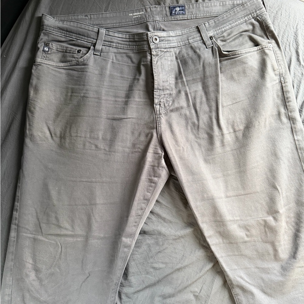 AG Adriano Goldschmied Men's Straight Jeans in charcoal 42x32